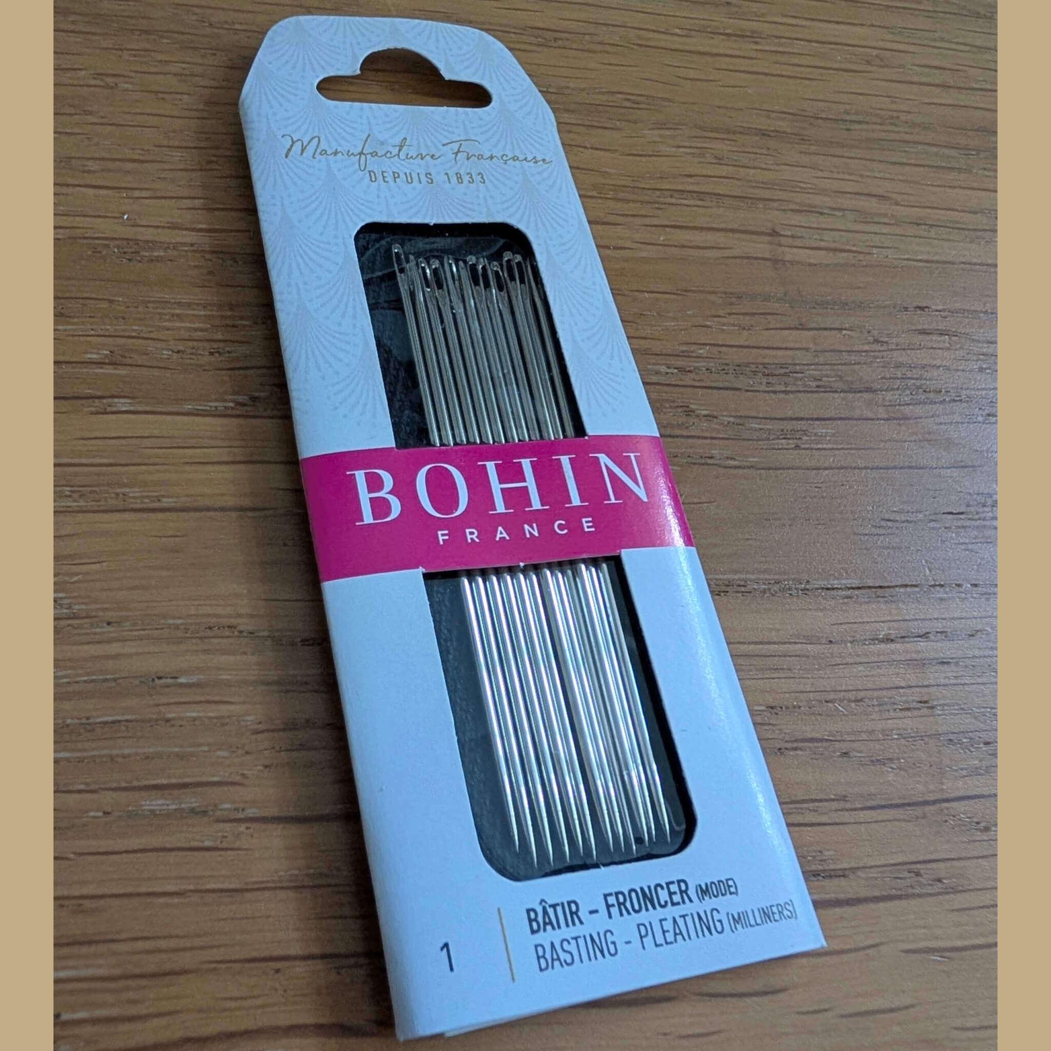 Bohin Milliners Needles Size 1 - Pack of 12 - Image 2