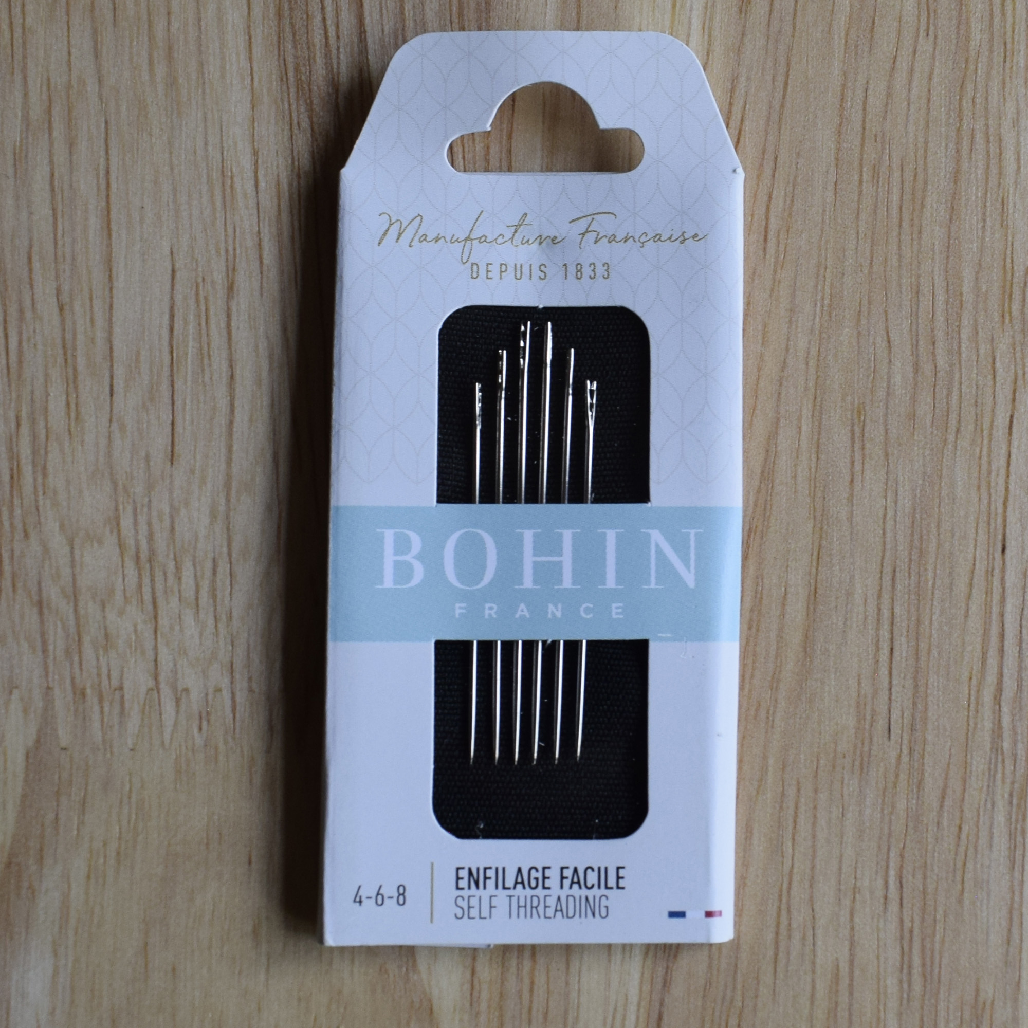 Bohin Self Threading Needles - Sizes 4 6 8 - Image 2