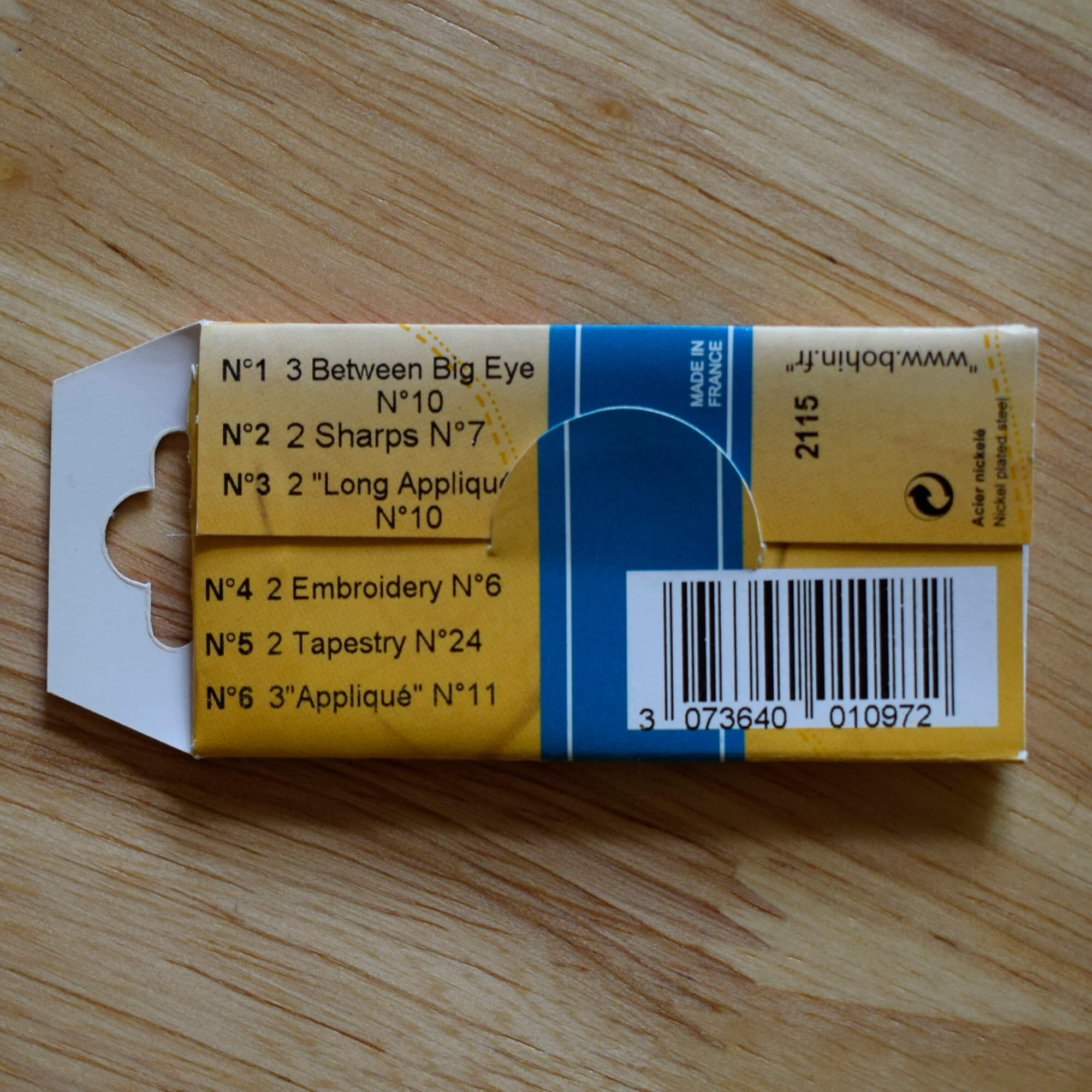 Bohin Textile Arts Needle Assortment - Patchwork and Quilting - Image 3