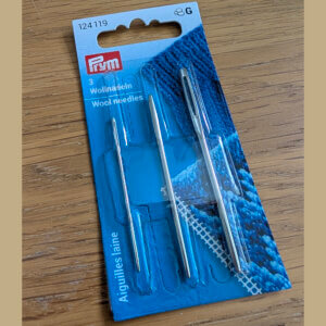 Prym Wool Needles - Sizes 1-3 - Pack of 3