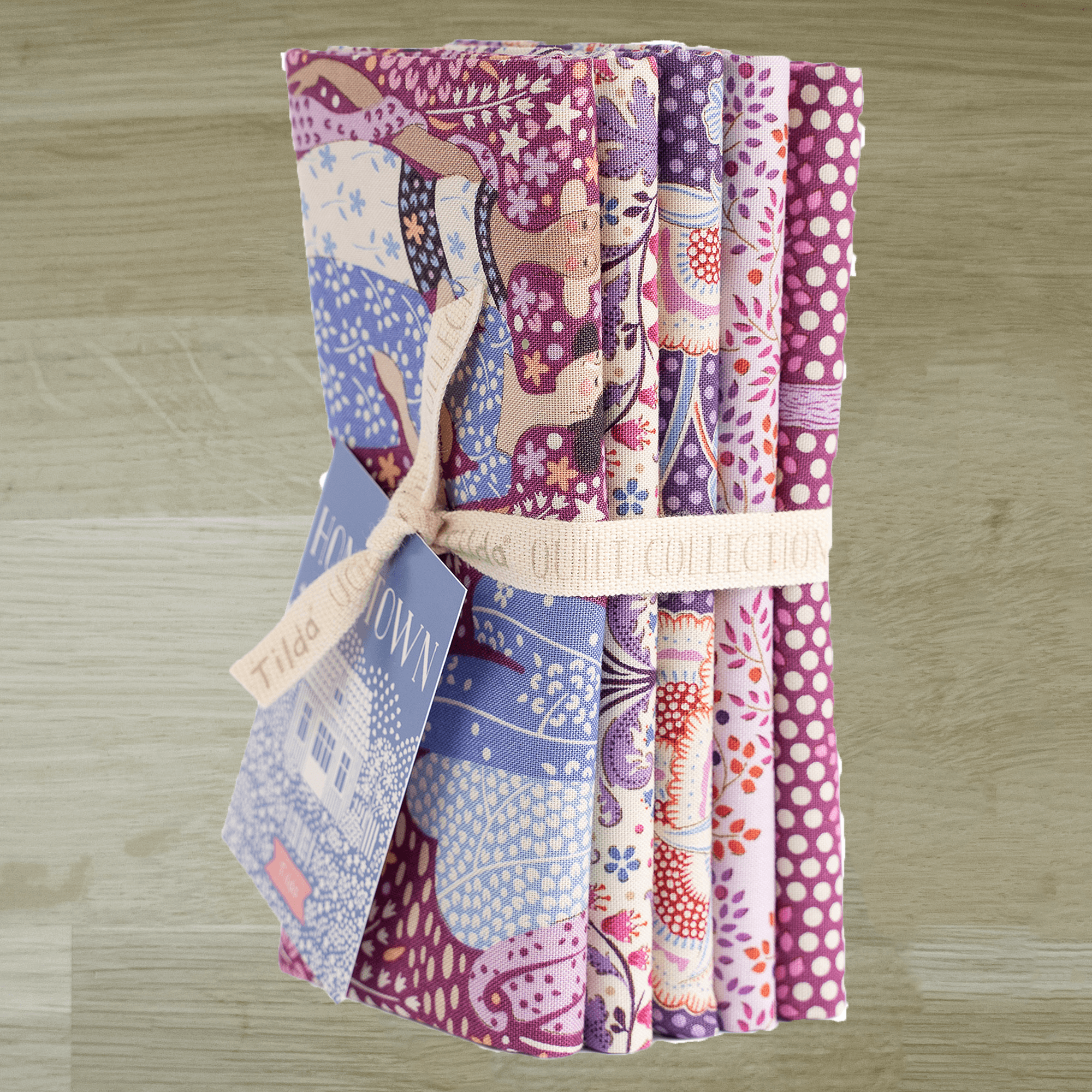 Tilda Hometown Fat Quarter Bundle - Plum Grapes