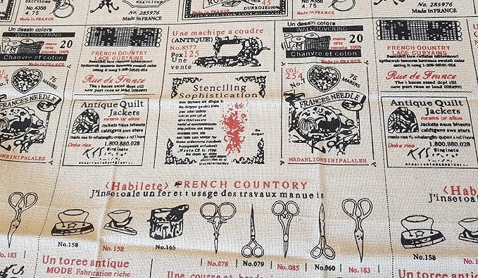 Natural Fat Quarter Bundle - Hessian and Cotton Fabrics - Image 4