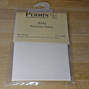 Aida Fabric 16 Count - Permin Ivory 43 x 50 cm