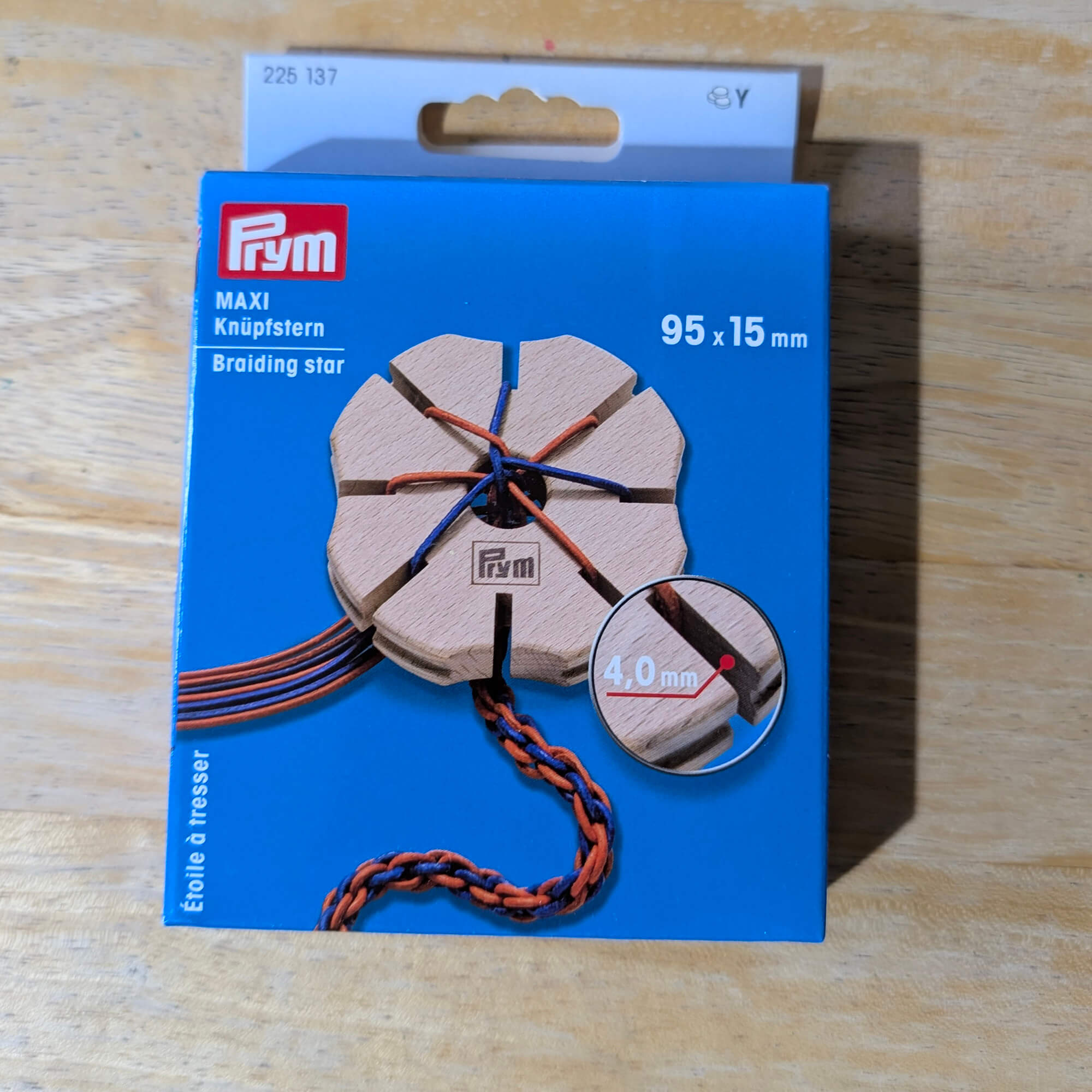 Prym MAXI Braiding Star - Wooden Cord Maker - Image 2