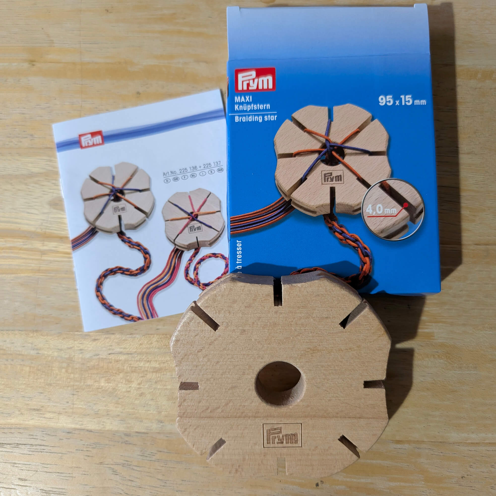 Prym MAXI Braiding Star - Wooden Cord Maker - Image 6