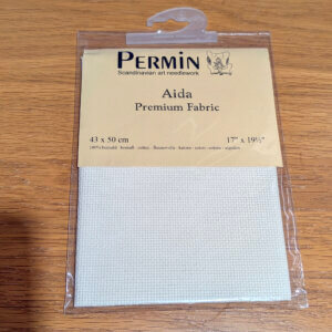 Aida Fabric 14 Count - Permin Ivory 43 x 50 cm