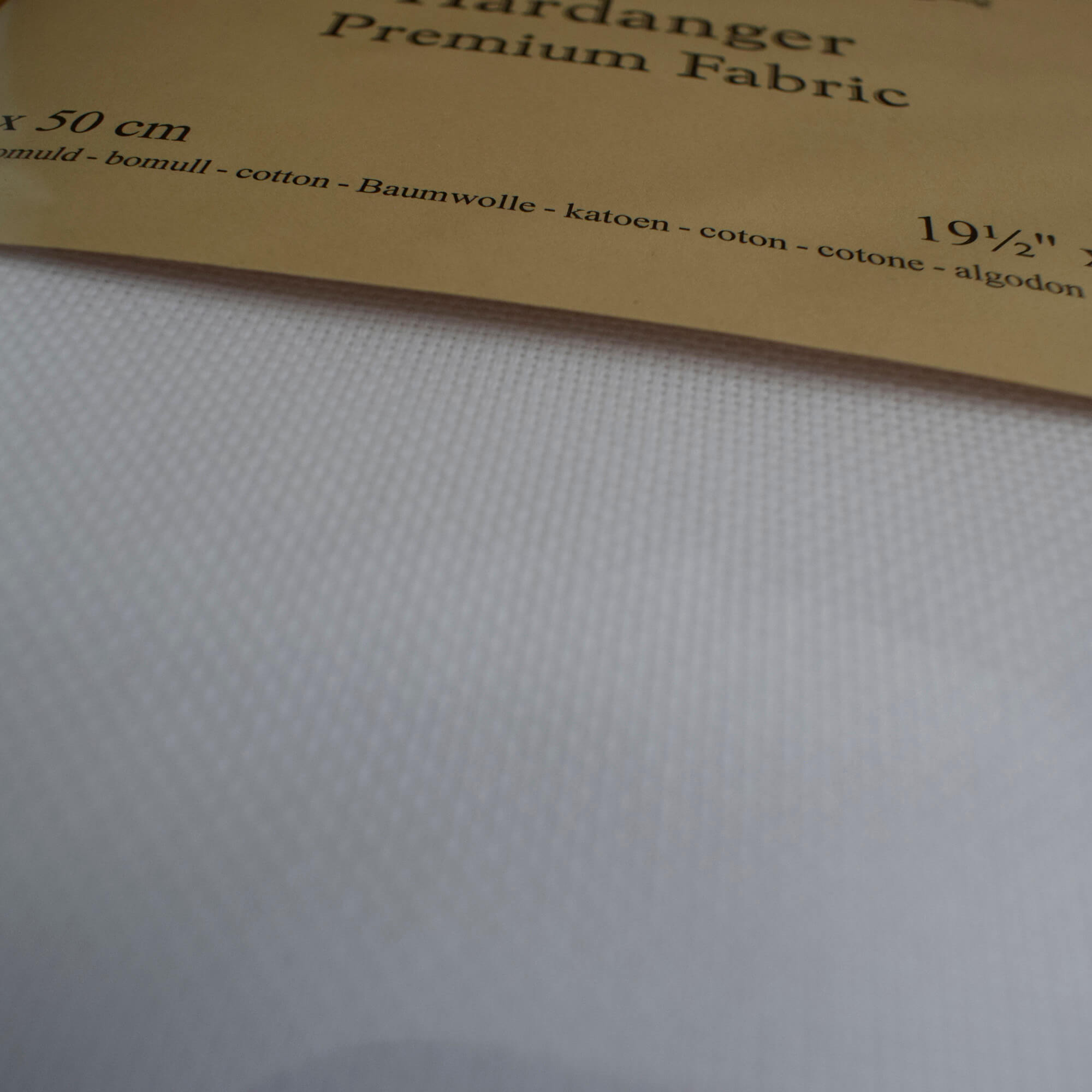 Hardanger Fabric 22 Count - Permin White 50 x 50 cm - Image 2