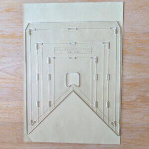 Double Point Bunting Template - Clear Plastic Pennant