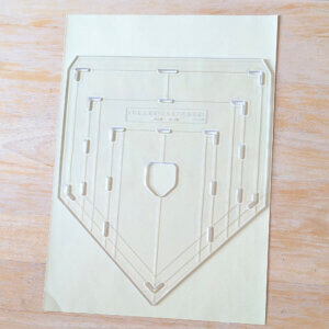 Single Point Bunting Template - Clear Plastic Pennant