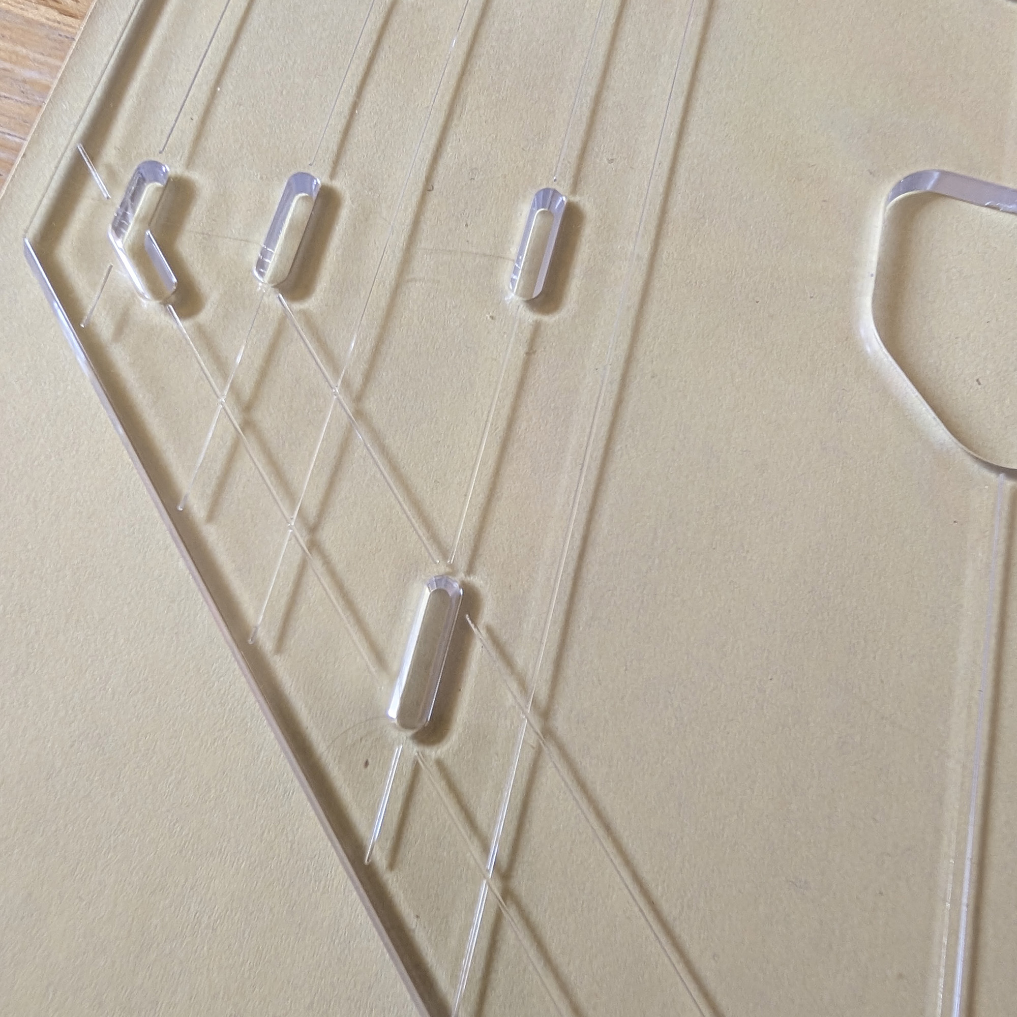 Single Point Bunting Template - Clear Plastic Pennant - Image 3