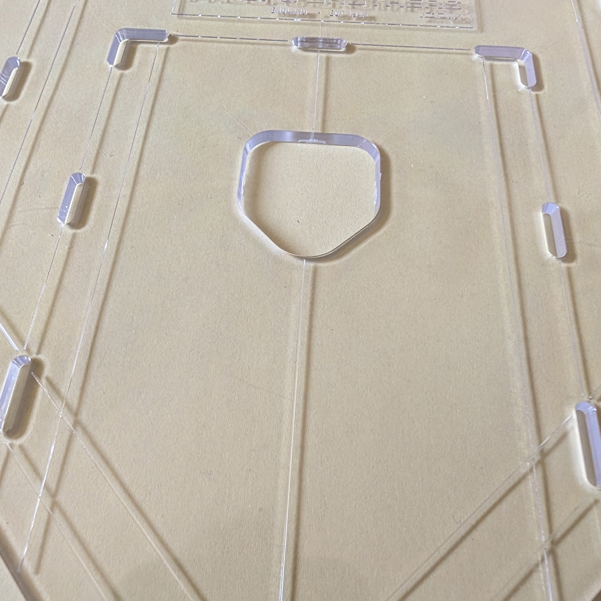 Single Point Bunting Template - Clear Plastic Pennant - Image 4