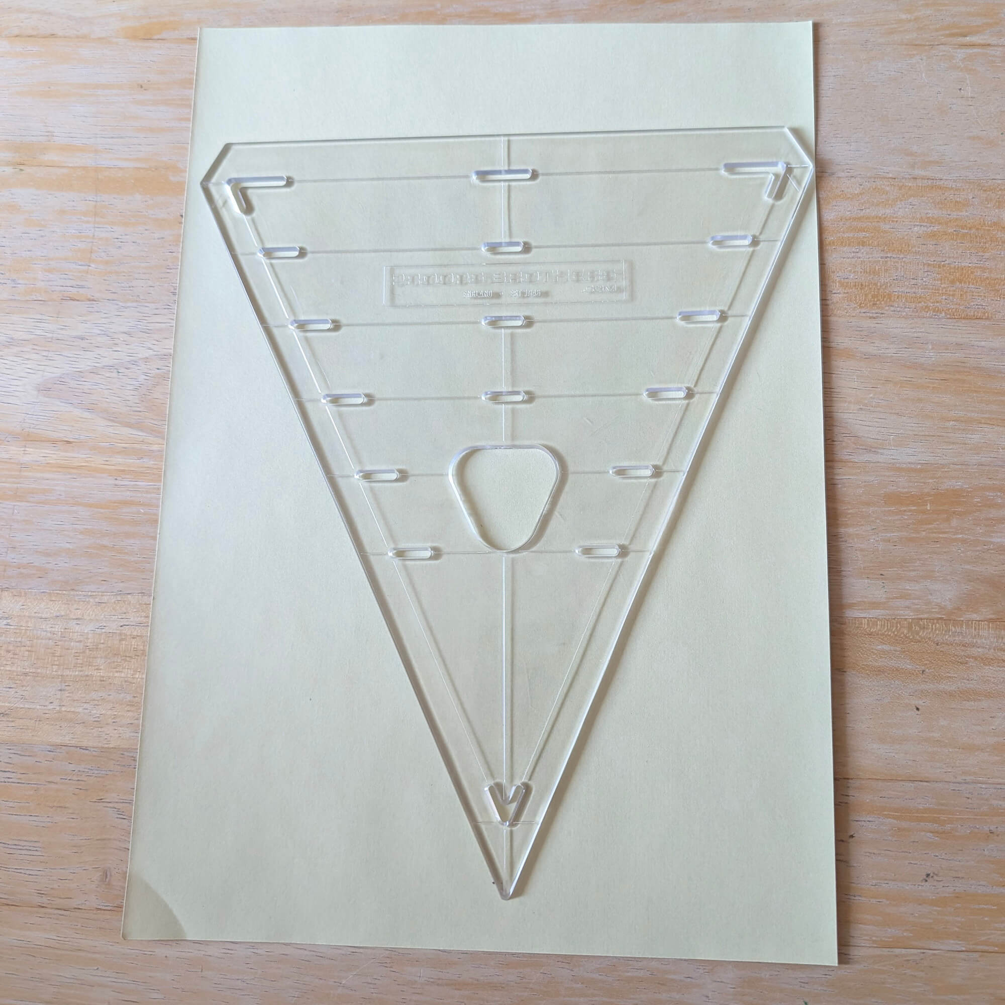 Triangle Bunting Template - Clear Plastic Pennant