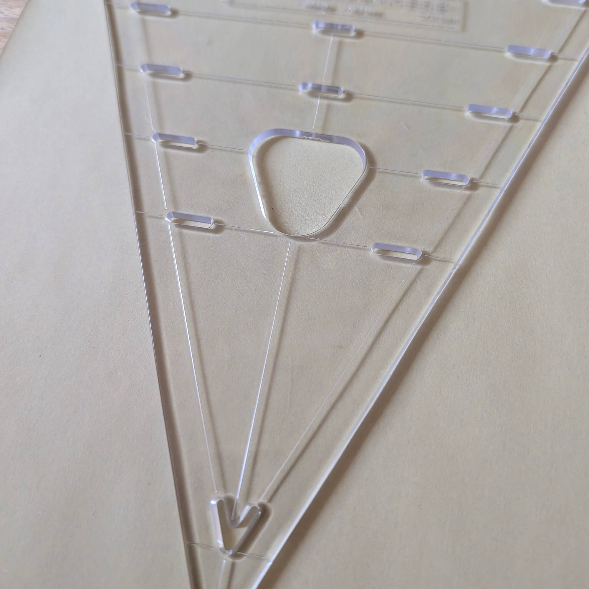 Triangle Bunting Template - Clear Plastic Pennant - Image 2