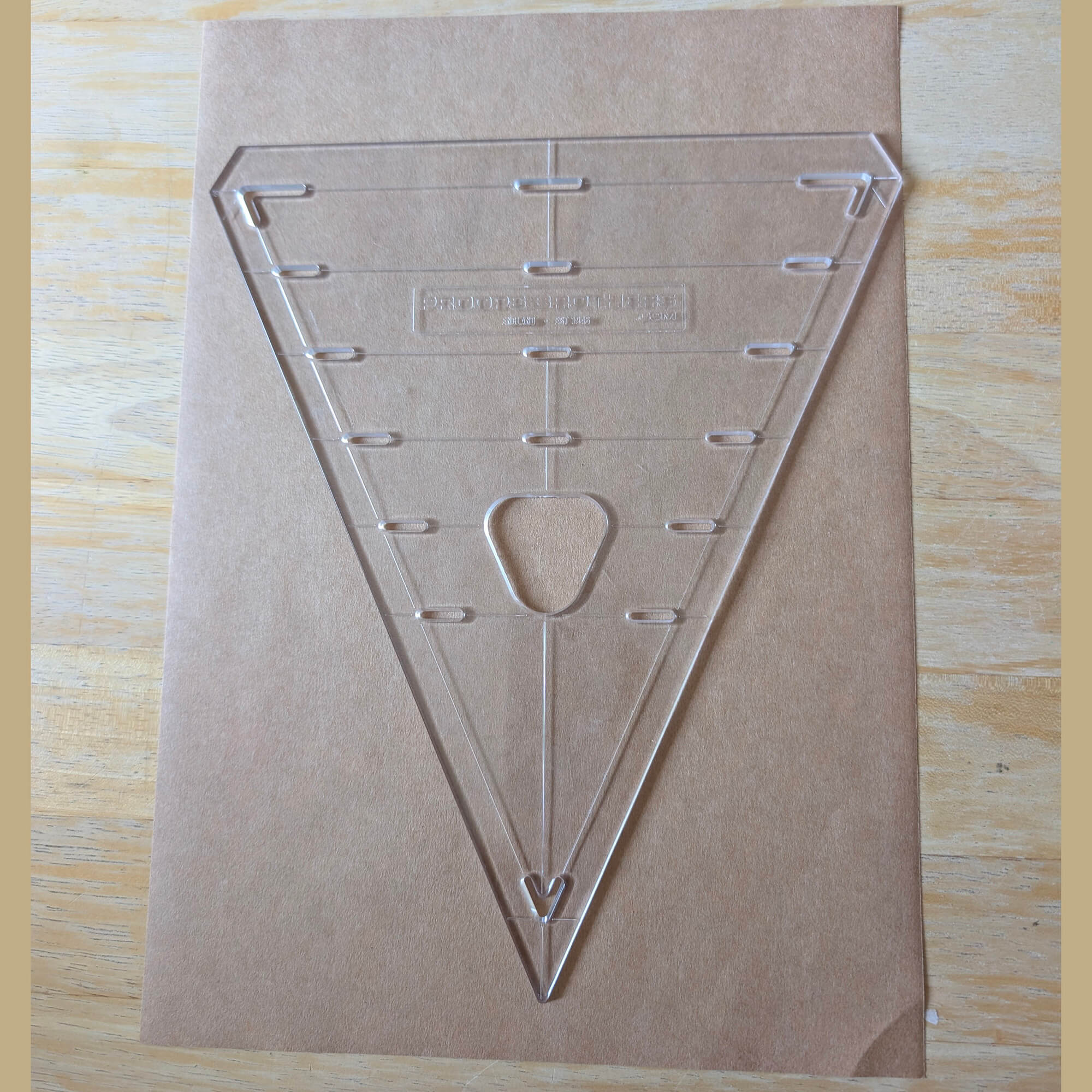 Triangle Bunting Template - Clear Plastic Pennant - Image 3